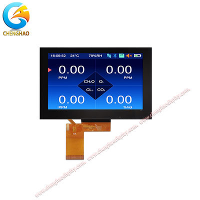 5 Inch TFT Display 800x480 Full Viewing Direction IPS  With Black Glass Cover