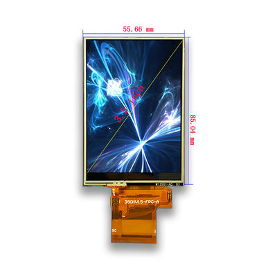 280cd/m2 3.5 Inch LCD Resistive Touch Screen 320*480 RGB 16 18 Bits