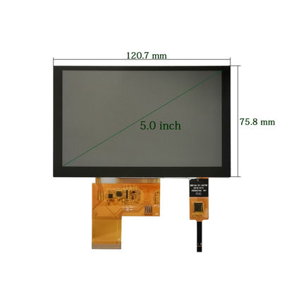 5in Industrial LCD Touch Screen Halogen Free IPS Tft Display Module