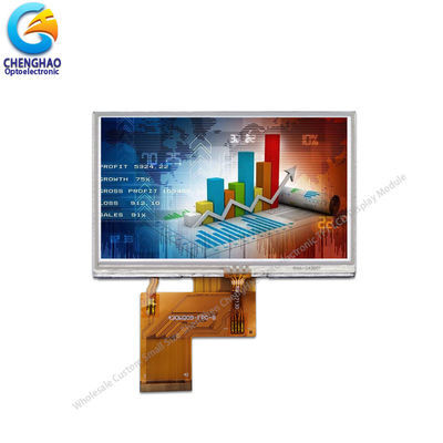 230cd/M2 FPC Resistive LCD Display 4.3 Inch 480x272 Thin Film Transistor Monitor