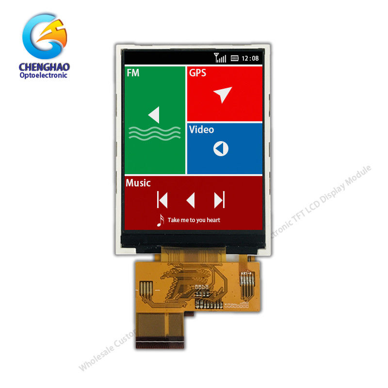 SPI MCU Rgb 300nits TFT Lcd Screen 2.8" TN Transmissive TFT LCD Module