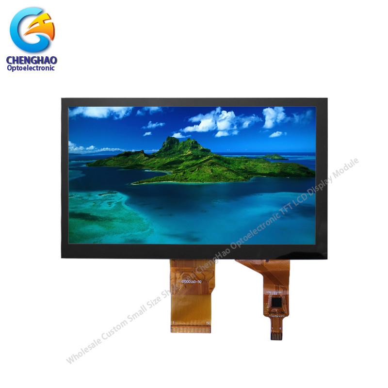 7" 800x480 Industrial Touch Screen Monitor 250cd/M2 Capacitive Panel