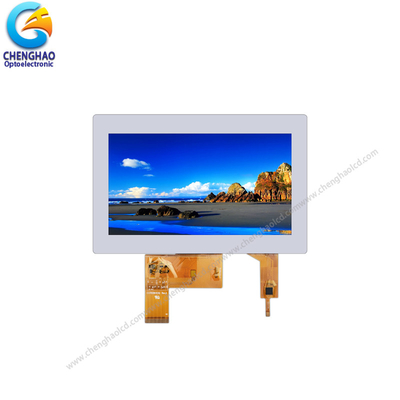 800x480 rozdzielczość Mały ekran dotykowy LCD 7,0 cala 24 bit równoległy interfejs RGB