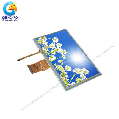 1024x600 HD Tft Lcd 7.0 Inch 24 Bit RGB 50pin Mały ekran LCD dotykowy