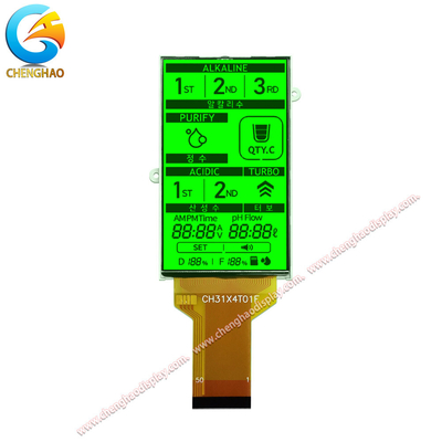 50 pinów Panel LCD monochromatyczny FPC 1/4 Duty 1/3 Bias Drive Method Z zielonym podświetleniem
