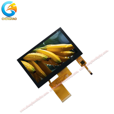 4.3 cali wyświetlacz IPS LCD szeroki kąt widzenia TFT LCD pojemnościowy ekran dotykowy z 24-bitowym równoległym interfejsem RGB i interfejsem panelu dotykowego