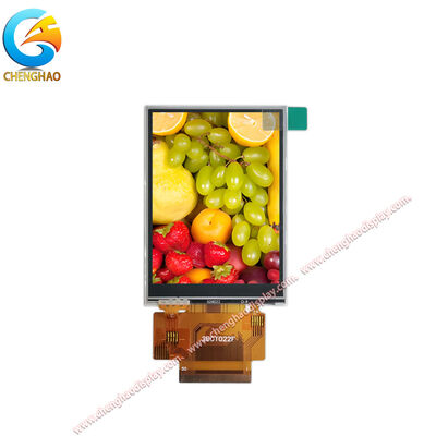 Przemysłowy moduł wyświetlacza z ekranem dotykowym 2,8 cala, szeroki zakres temperatur (-20~+70°C), 50-pin FPC