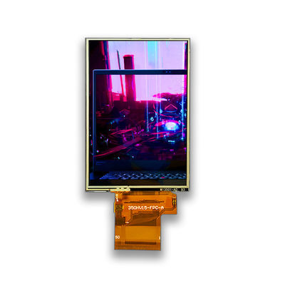SPI 3,5 cala RTP 280cd/m2 Rezystywny wyświetlacz LCD 16 18 bitów