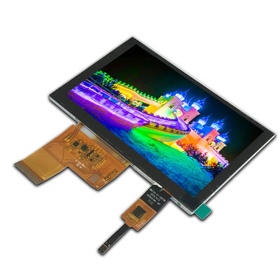 TN Przekaźnik 800x480 Lcd Pojemnościowy ekran dotykowy 300cd/m2 Białe światło LED