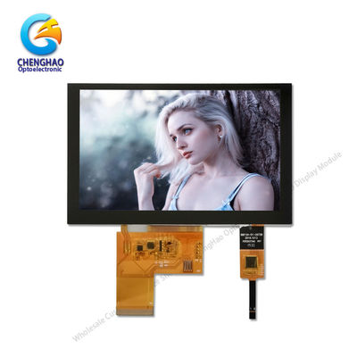 800x480 5in LCD Monitor dotykowy 300cd/M2 Z pojemnościowym panelem