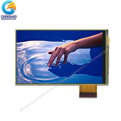 300 cd/M2 Rezystywny wyświetlacz LCD 480×854 IPS Przekaźnik z Rtp