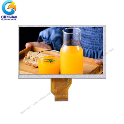260 Cd/M2 7 Inch LCD Display Kit 800X480 Pixel 24 Bit Interfejs RGB